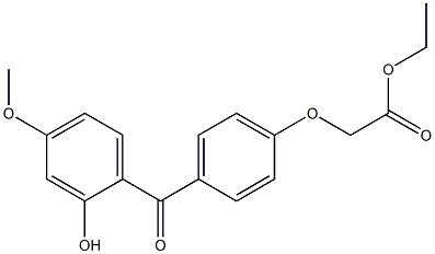 p-(4-Methoxysalicyloyl)phenoxyacetic acid ethyl ester