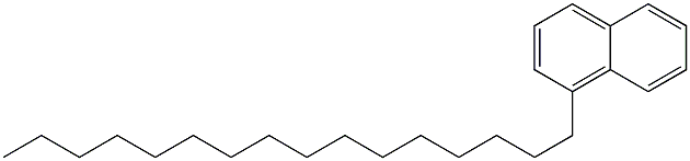 1-ヘキサデシルナフタレン 化学構造式