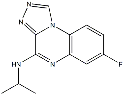 4-Isopropylamino-7-fluoro[1,2,4]triazolo[4,3-a]quinoxaline Structure