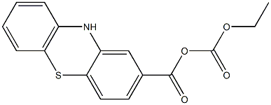 10H-Phenothiazine-2-carboxylic acid ethoxy(oxo)methyl ester Struktur