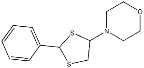 4-(2-Phenyl-1,3-dithiolan-4-yl)morpholine 结构式