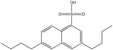 3,6-Dibutyl-1-naphthalenesulfonic acid Structure