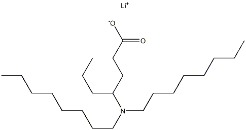 4-(ジオクチルアミノ)ヘプタン酸リチウム 化学構造式