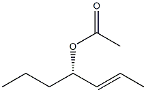 [2E,4S,(-)]-2-Heptene-4-ol acetate Structure