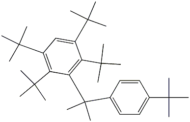 2-(2,3,5,6-Tetra-tert-butylphenyl)-2-(4-tert-butylphenyl)propane Structure