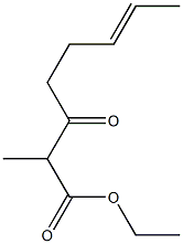 3-Oxo-2-methyl-6-octenoic acid ethyl ester Structure