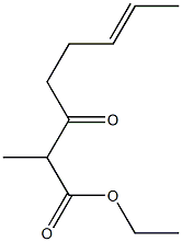 3-オキソ-2-メチル-6-オクテン酸エチル 化学構造式