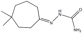 4,4-Dimethyl-1-cycloheptanone semicarbazone Struktur