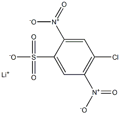 4-Chloro-2,5-dinitrobenzenesulfonic acid lithium salt Structure