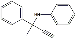 N-Phenyl(3-phenyl-1-butyn-3-yl)amine Structure