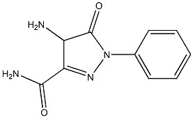 4-Amino-4,5-dihydro-5-oxo-1-phenyl-1H-pyrazole-3-carboxamide Structure