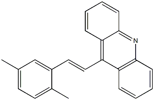 9-[(E)-2-(2,5-Dimethylphenyl)ethenyl]acridine Struktur