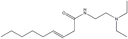 N-[2-(ジエチルアミノ)エチル]-3-ノネンアミド 化学構造式