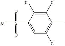 2,3,5-Trichloro-4-methylbenzenesulfonyl chloride Struktur