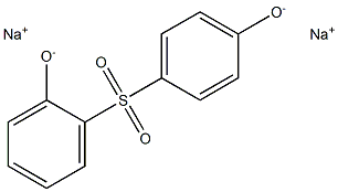 二ナトリウム2,4'-スルホニルビス(フェノラート) 化学構造式