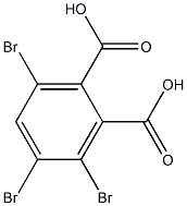 3,4,6-トリブロモフタル酸 化学構造式