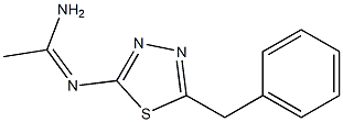 N2-(5-Benzyl-1,3,4-thiadiazol-2-yl)acetamidine Structure