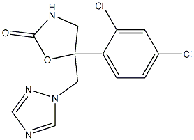 5-(2,4-Dichlorophenyl)-5-[(1H-1,2,4-triazol-1-yl)methyl]oxazolidin-2-one Structure