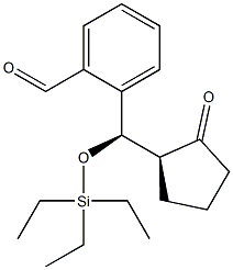 2-[(S)-[(R)-2-Oxocyclopentyl](triethylsilyloxy)methyl]benzaldehyde,,结构式