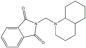 N-[[3,4,4a,5,6,7,8,8a-Octahydroquinolin-1(2H)-yl]methyl]phthalimide Structure