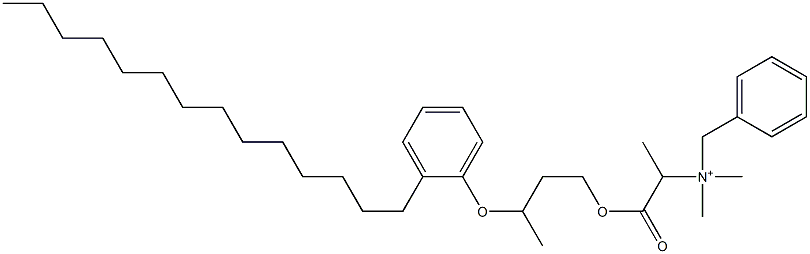 N,N-Dimethyl-N-benzyl-N-[1-[[3-(2-tetradecylphenyloxy)butyl]oxycarbonyl]ethyl]aminium,,结构式