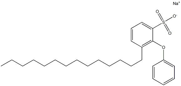 2-Phenoxy-3-tetradecylbenzenesulfonic acid sodium salt,,结构式