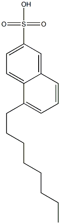 5-Octyl-2-naphthalenesulfonic acid Structure