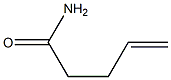 4-ペンテンアミド 化学構造式