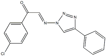 1-[2-(4-Chlorophenyl)-2-oxoethylideneamino]-4-phenyl-1H-1,2,3-triazole Structure