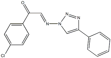 1-[2-(4-Chlorophenyl)-2-oxoethylideneamino]-4-phenyl-1H-1,2,3-triazole Struktur