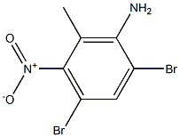 2,4-Dibromo-6-methyl-5-nitroaniline Struktur