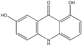 1,7-Dihydroxyacridin-9(10H)-one 结构式