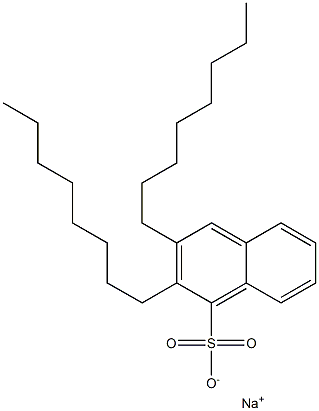 2,3-Dioctyl-1-naphthalenesulfonic acid sodium salt Structure