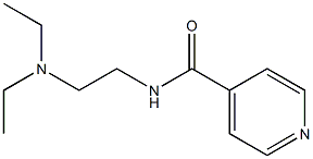 N-(2-Diethylaminoethyl)isonicotinamide,,结构式