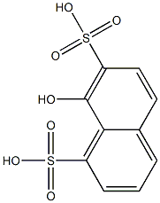 8-ヒドロキシ-1,7-ナフタレンジスルホン酸 化学構造式