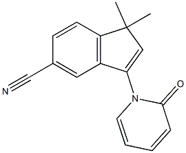 1,1-Dimethyl-3-[(1,2-dihydro-2-oxopyridin)-1-yl]-1H-indene-5-carbonitrile