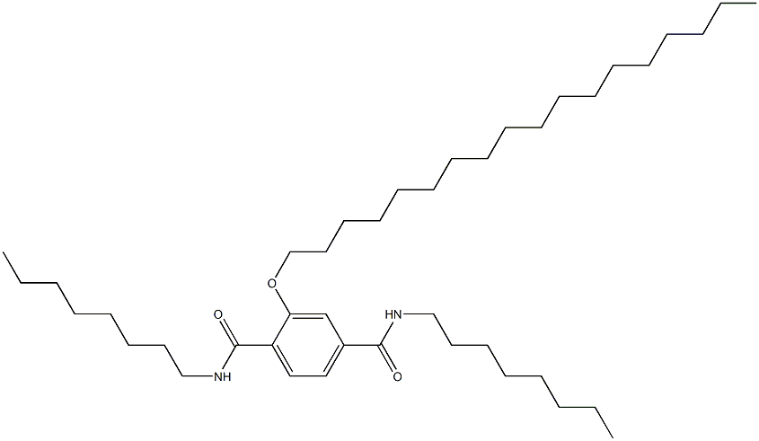 2-(Octadecyloxy)-N,N'-dioctylterephthalamide Structure