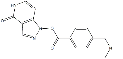 1,5-Dihydro-4-oxo-4H-pyrazolo[3,4-d]pyrimidin-1-ol 4-(dimethylaminomethyl)benzoate
