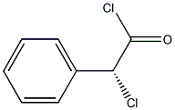 [R,(-)]-クロロフェニル酢酸クロリド 化学構造式