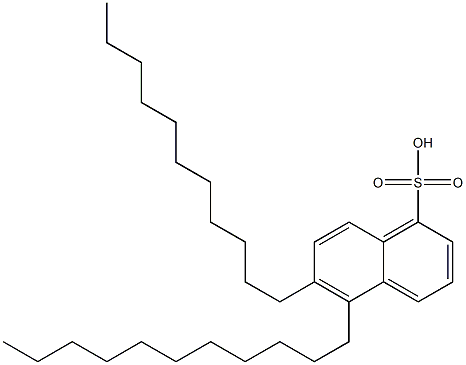 5,6-ジウンデシル-1-ナフタレンスルホン酸 化学構造式