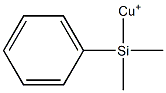 Dimethylphenylsilylcopper(I) Struktur