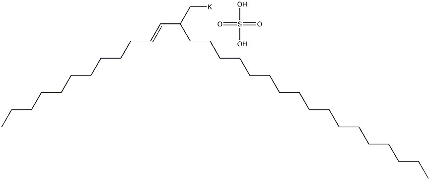 Sulfuric acid 2-(1-dodecenyl)nonadecyl=potassium ester salt