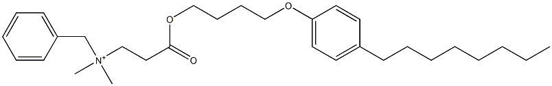 N,N-Dimethyl-N-benzyl-N-[2-[[4-(4-octylphenyloxy)butyl]oxycarbonyl]ethyl]aminium