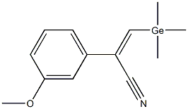 (Z)-2-(3-Methoxyphenyl)-3-(trimethylgermyl)propenenitrile|