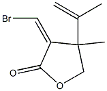 4,5-Dihydro-3-bromomethylene-4-methyl-4-(1-methylethenyl)furan-2(3H)-one Structure