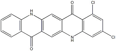 1,3-Dichloro-5,12-dihydroquino[2,3-b]acridine-7,14-dione Struktur