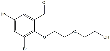 5-Bromo-3-bromo-2-[2-(2-hydroxyethoxy)ethoxy]benzaldehyde 结构式