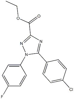1-(4-Fluorophenyl)-5-(4-chlorophenyl)-1H-1,2,4-triazole-3-carboxylic acid ethyl ester