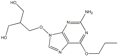2-Amino-6-propyloxy-9-(3-hydroxy-2-hydroxymethylpropyloxy)-9H-purine