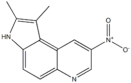 1,2-Dimethyl-8-nitro-3H-pyrrolo[3,2-f]quinoline Struktur